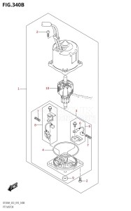 DF225Z From 22503Z-810001 (E03)  2018 drawing PTT MOTOR (L-TRANSOM)