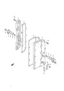 DF 225 drawing Exhaust Cover