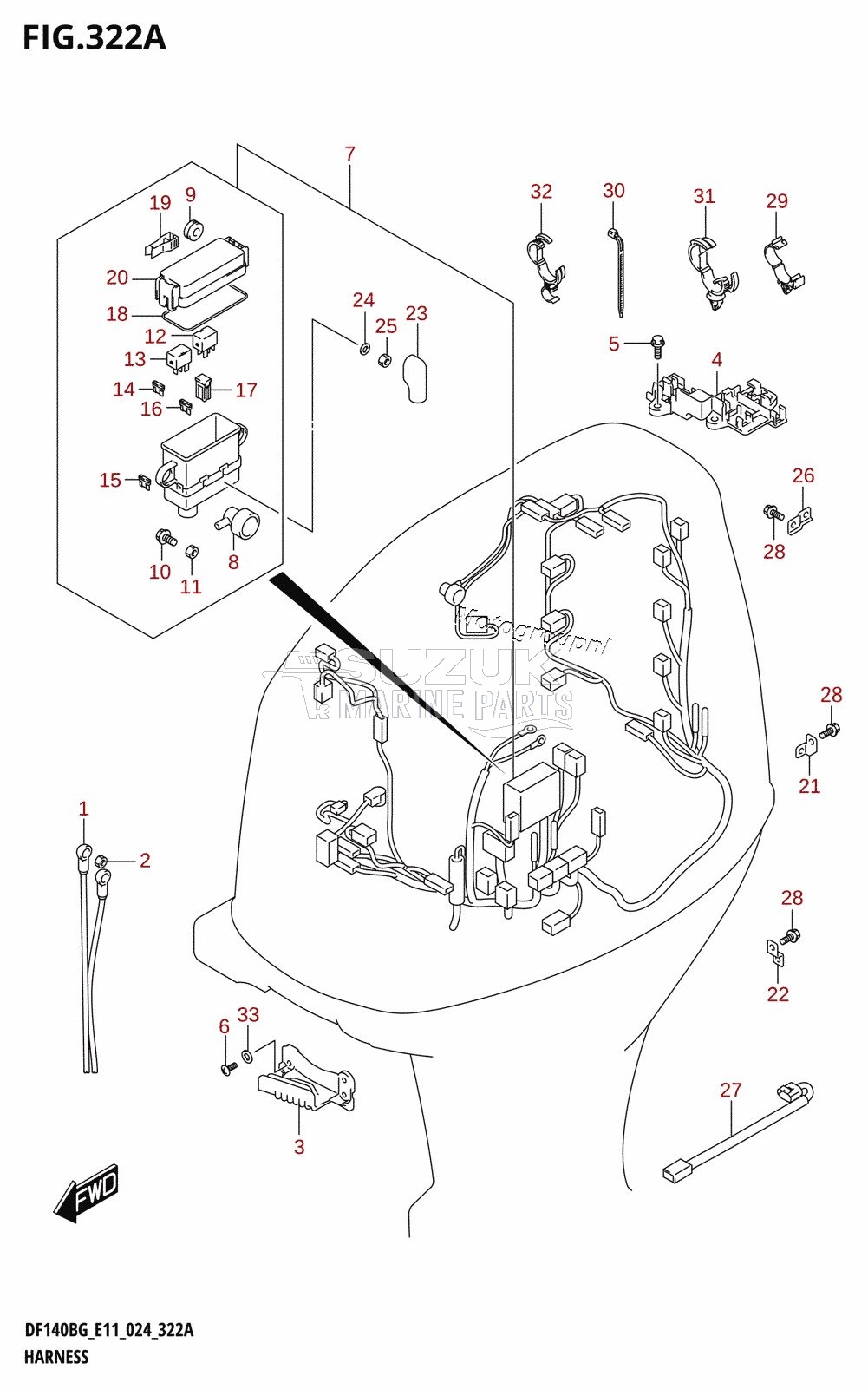 HARNESS (DF115BG,DF115BZG)