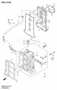 DF40A From 04003F-410001 (E01)  2014 drawing CYLINDER HEAD (DF60A:E40)