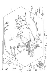 Outboard DF 90A drawing Harness