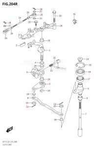 DF175ZG From 17502Z-410001 (E01 E40)  2014 drawing CLUTCH SHAFT (DF175ZG:E01)