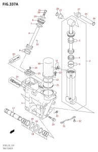 DF300 From 30001F-980001 (E03)  2009 drawing TRIM CYLINDER