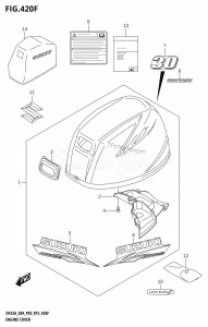 DF30A From 03003F-510001 (P03)  2015 drawing ENGINE COVER (DF30AT:P03)