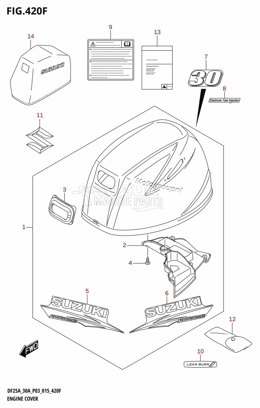 ENGINE COVER (DF30AT:P03)