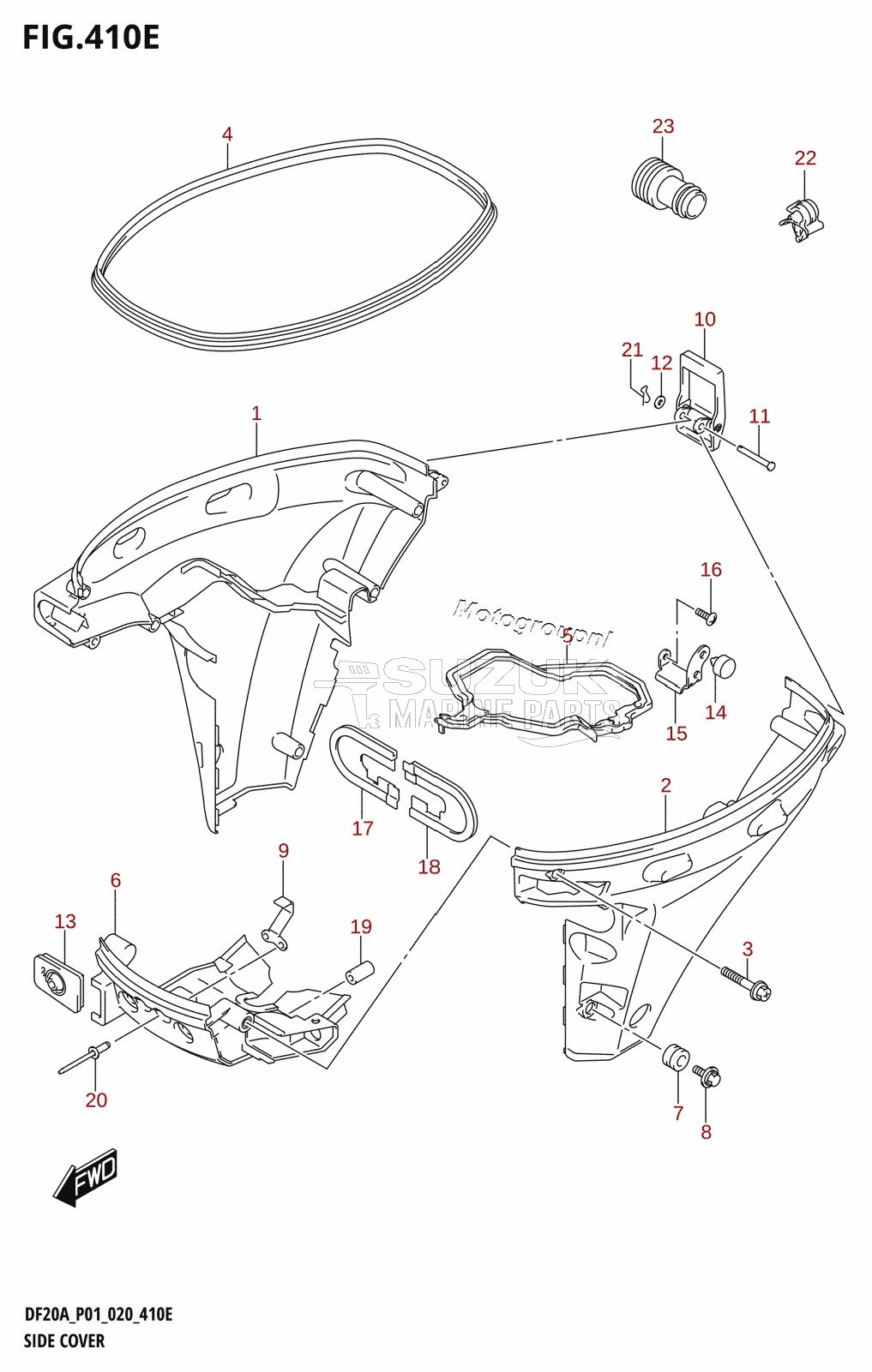 SIDE COVER (DF9.9BTH,DF20ATH)