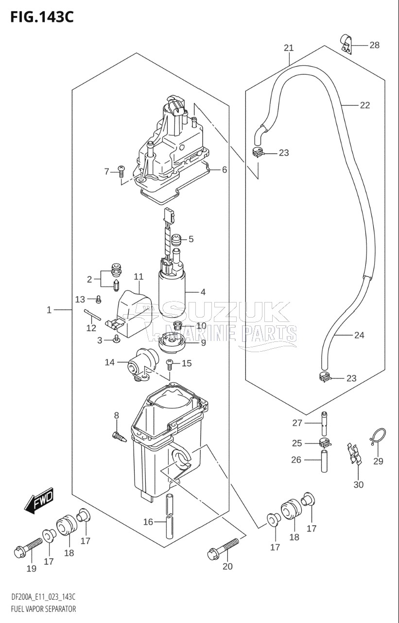 FUEL VAPOR SEPARATOR (E40:023)