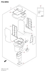 DF70A From 07003F-210001 (E01 E40)  2012 drawing OPT:GASKET SET (DF90A:E01)