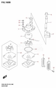 DF25A From 02504F-610001 (P01)  2016 drawing WATER PUMP (DF25AR:P01)