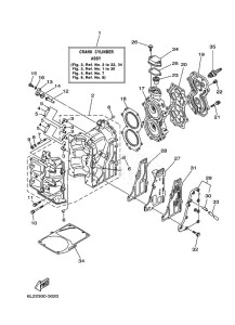 25NMHS drawing CYLINDER--CRANKCASE