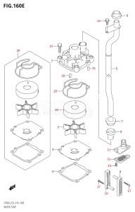 04003F-410001 (2014) 40hp E03-USA (DF40A) DF40A drawing WATER PUMP (DF60AVT)
