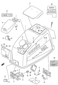 DT 140 drawing Engine Cover (DT140EFI