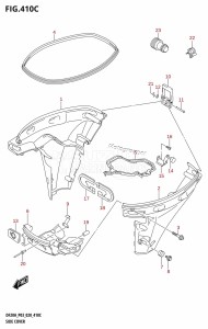 DF15A From 01504F-040001 (E03 P03)  2020 drawing SIDE COVER (DF9.9BTH,DF15ATH,DF20ATH)