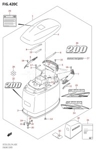 DF200 From 20002F-410001 (E03)  2014 drawing ENGINE COVER (DF200Z:E03)