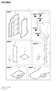 DF140AZ From 14003Z-510001 (E01 E40)  2015 drawing OPT:GASKET SET