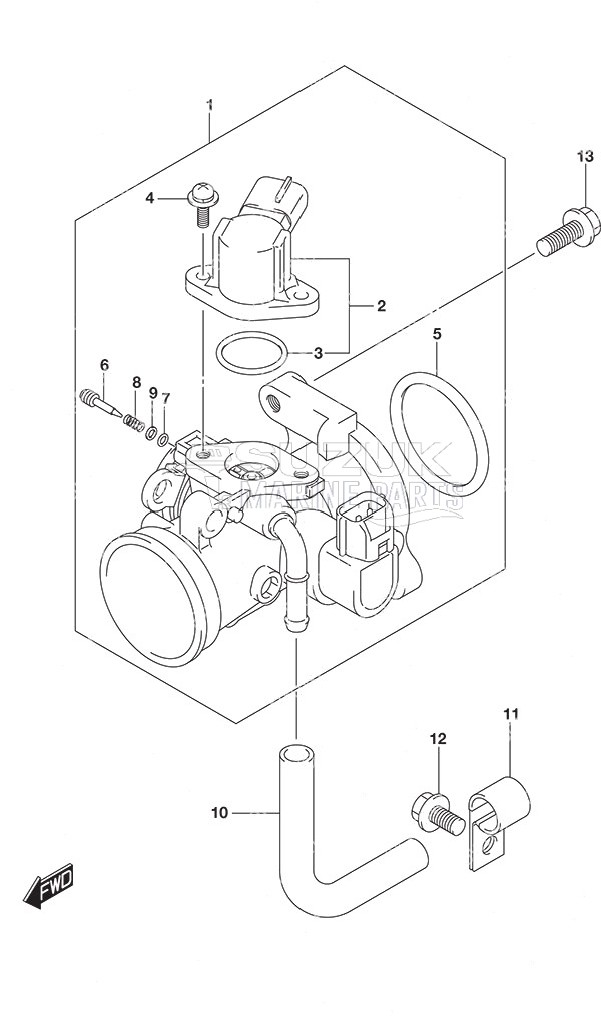 Throttle Body Non-Remote Control