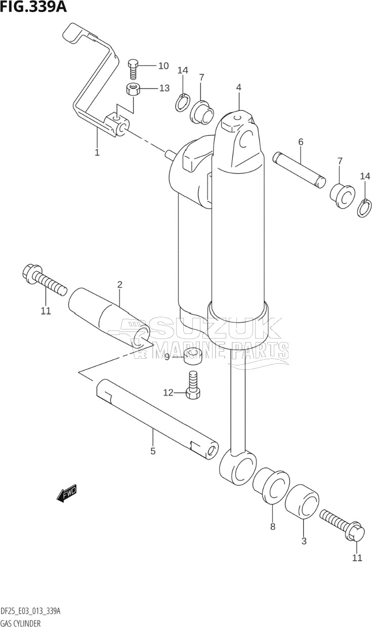 GAS CYLINDER (DF25Q:E03)