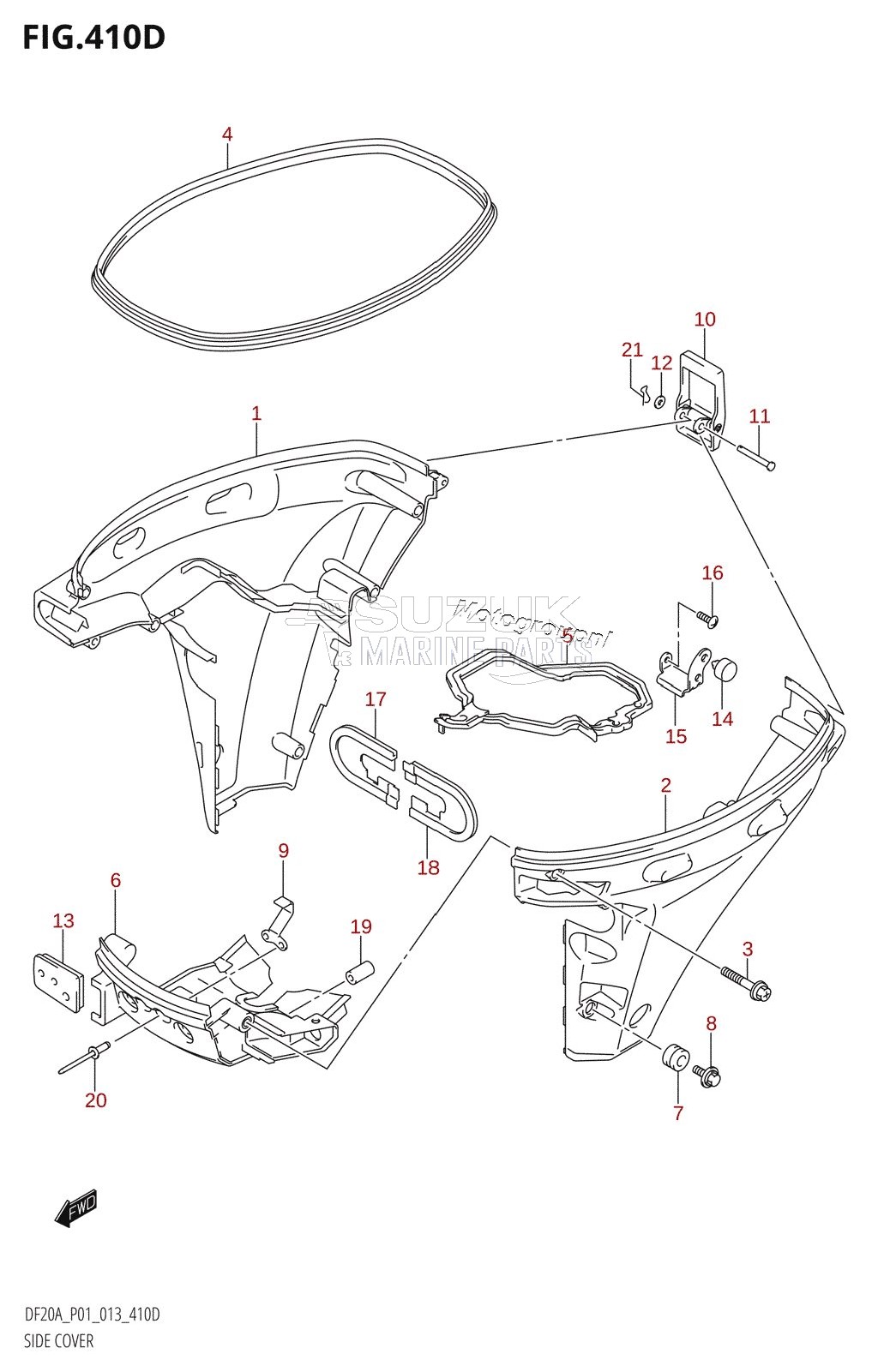 SIDE COVER (DF15AR:P01)