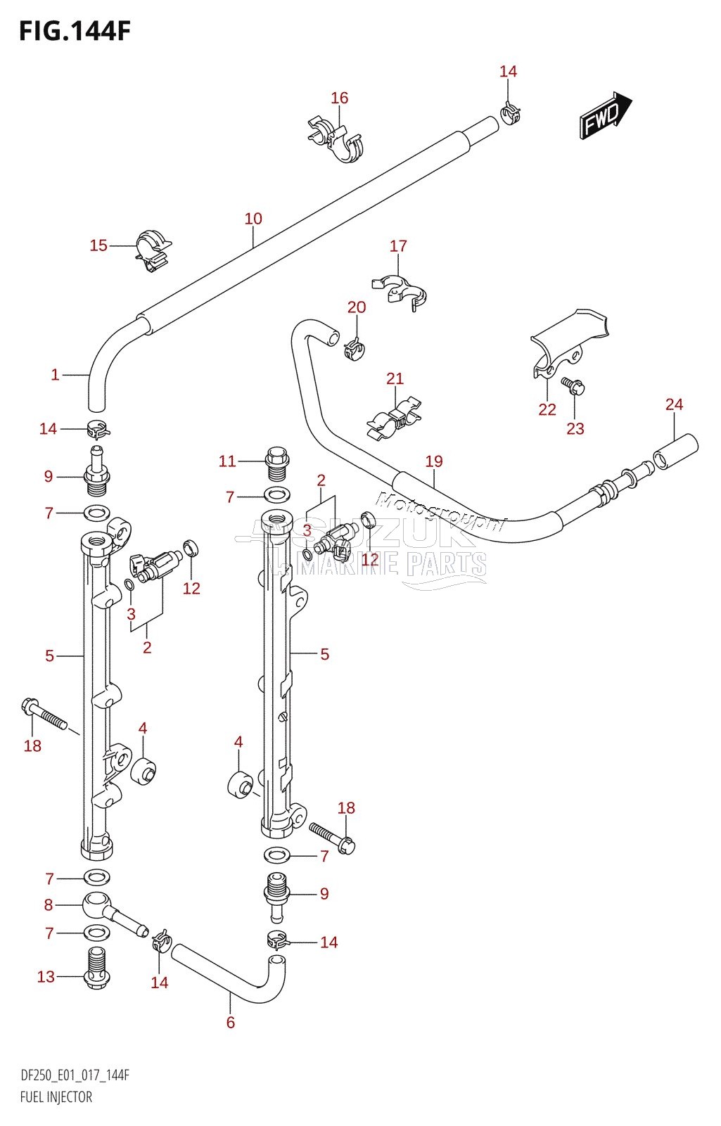 FUEL INJECTOR (DF225T:E40)