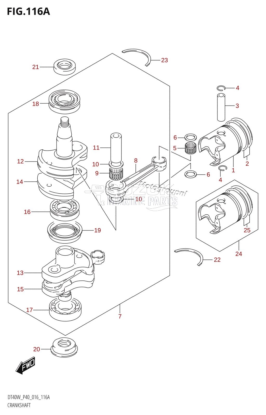 CRANKSHAFT (DT40W:P40)