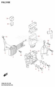 DF9.9B From 00995F-910001 (P01)  2019 drawing RECTIFIER /​ IGNITION COIL (DF20A:P01)