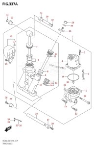 DF150AZ From 15003Z-910001 (E01 E40)  2019 drawing TRIM CYLINDER