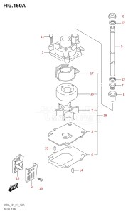 08002F-510001 (2005) 80hp E40 E01- (DF80A) DF80A drawing WATER PUMP (DF70A:E01)