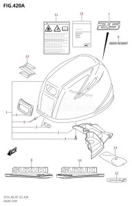 DF30A From 03003F-340001 (P01 P40)  2023 drawing ENGINE COVER (020:DF25A)