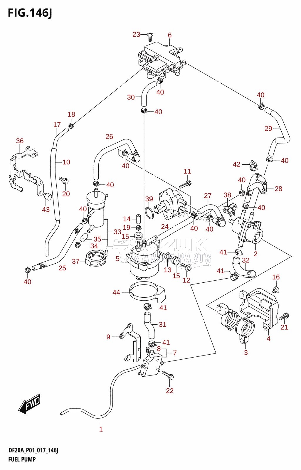 FUEL PUMP (DF20A:P40)