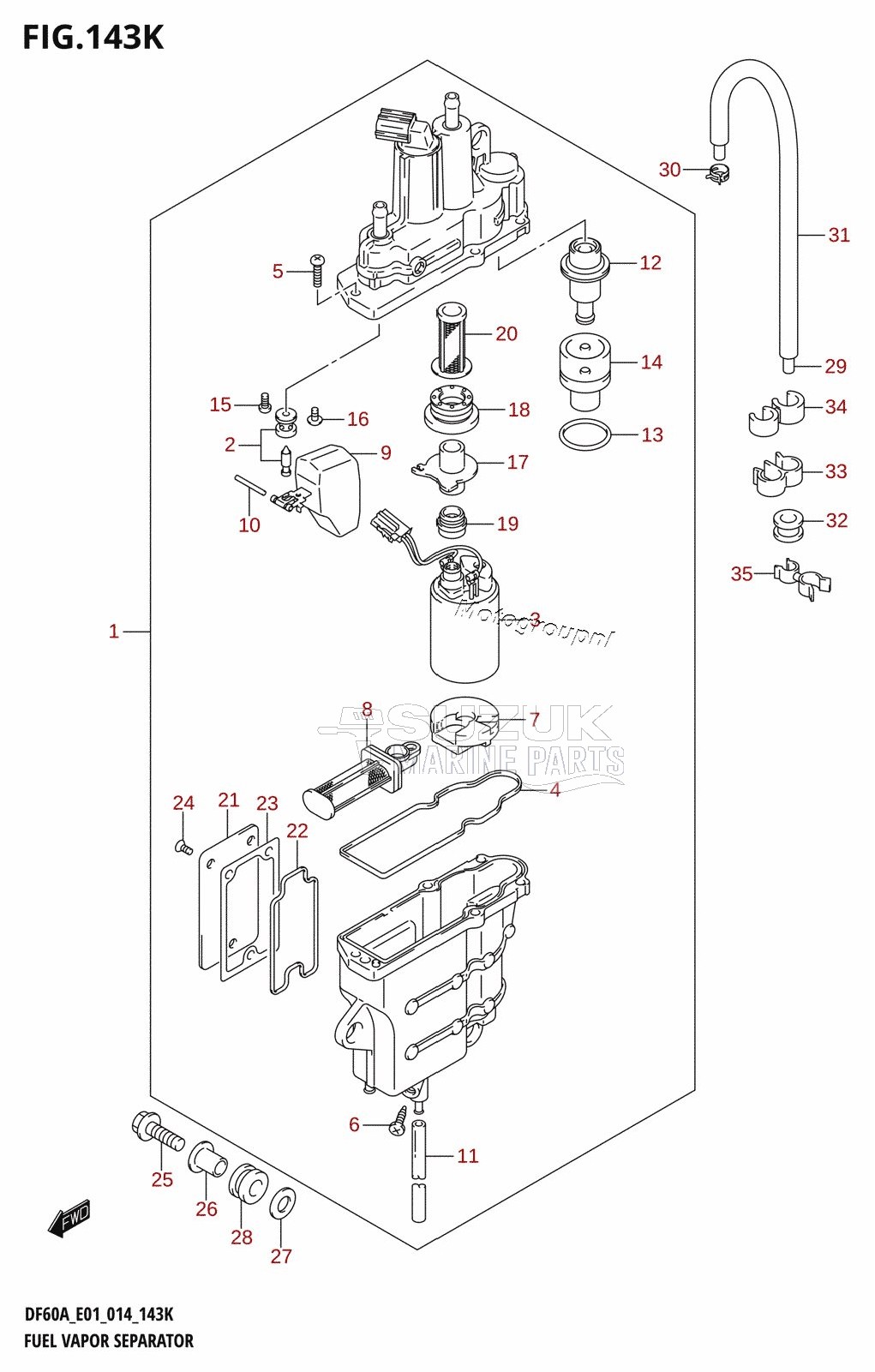 FUEL VAPOR SEPARATOR (DF60AQH:E40)