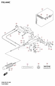 DF15A From 01504F-510001 (P03)  2015 drawing TILLER HANDLE (DF15A:P03)