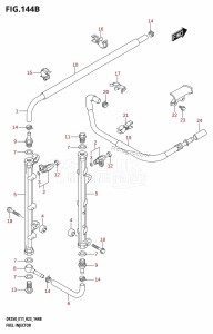 DF200 From 20002F-140001 (E01 E40)  2021 drawing FUEL INJECTOR (E03:(DF225T,DF225Z,DF250T,DF250Z))