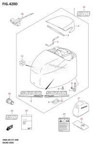 DF60A From 06002F-710001 (E03)  2017 drawing ENGINE COVER (DF50AVT:E03)