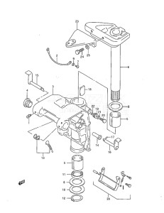 Outboard DT 40 drawing Swivel Bracket (DT40TC 1996 to 1998)