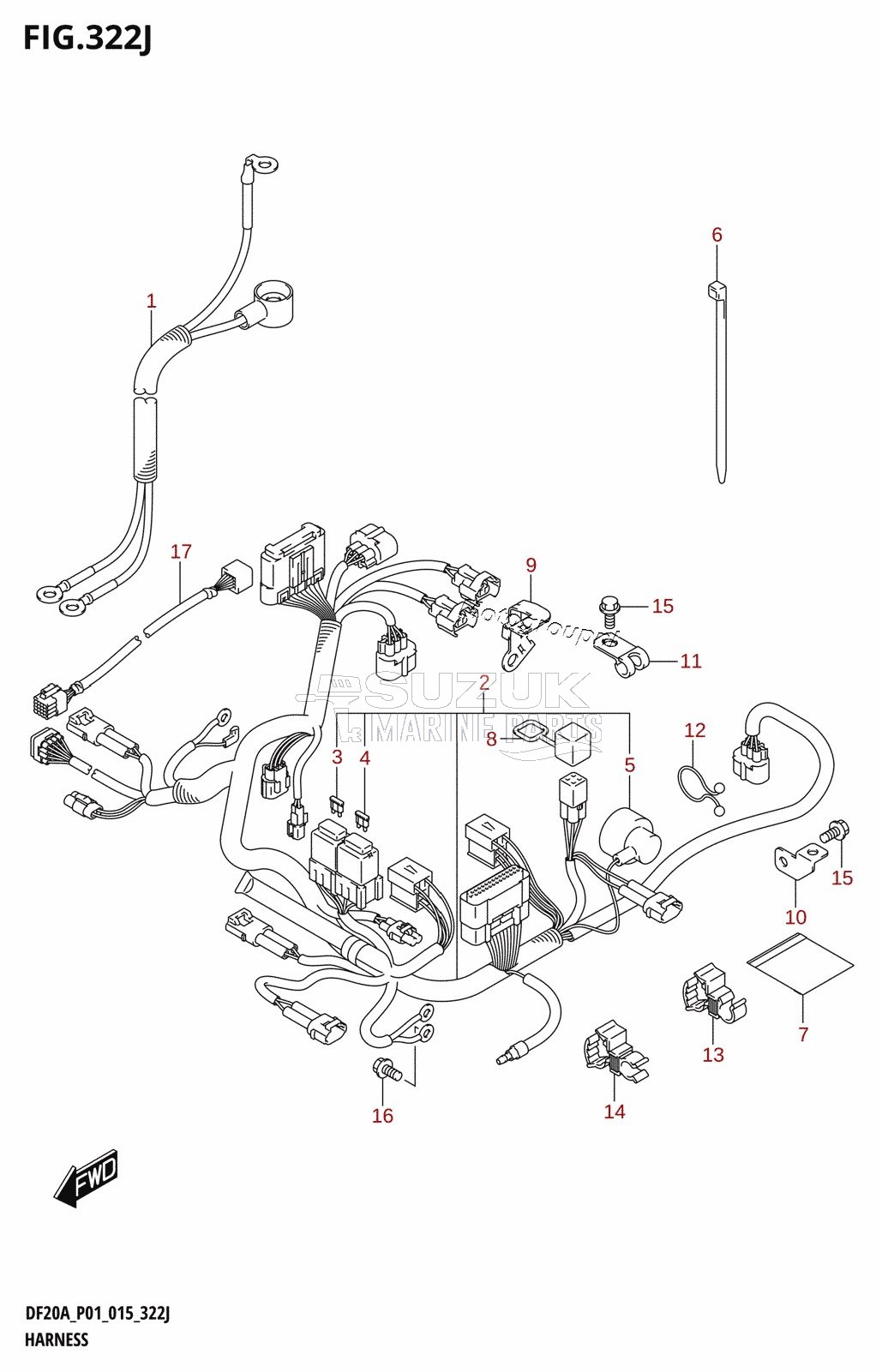 HARNESS (DF20AR:P01)