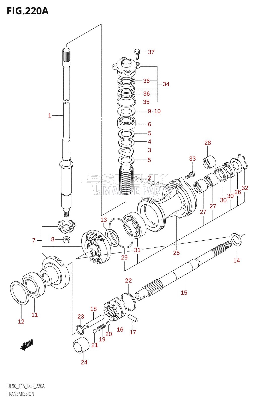 TRANSMISSION (DF90T,DF100T,DF115T)