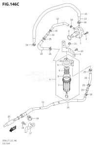 07003F-240001 (2022) 70hp E11 E40-Gen. Export 1-and 2 (DF70AT  DF70ATH  DF70ATH) DF70A drawing FUEL PUMP (021,022)