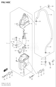 20003Z-040001 (2020) 200hp E01 E03 E40-Gen. Export 1 - USA (DF200AZ  DF200AZ) DF200AZ drawing FUEL VAPOR SEPARATOR (E40:023)