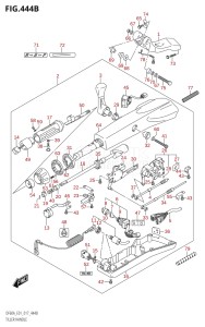 04003F-710001 (2017) 40hp E01-Gen. Export 1 (DF40A  DF40AQH  DF40ATH) DF40A drawing TILLER HANDLE (DF40ATH:E01)