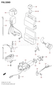 DF300A From 30002P-310001 (E40)  2013 drawing PTT SWITCH /​ ENGINE CONTROL UNIT (DF250A:E40)