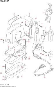 17502Z-010001 (2010) 175hp E01-Gen. Export 1 (DF175ZK10) DF175Z drawing OPT:REMOTE CONTROL ASSY SINGLE (1)