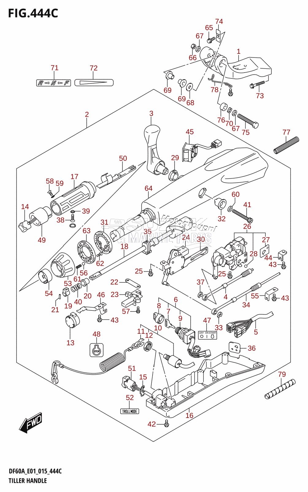 TILLER HANDLE (DF50ATH:E01)