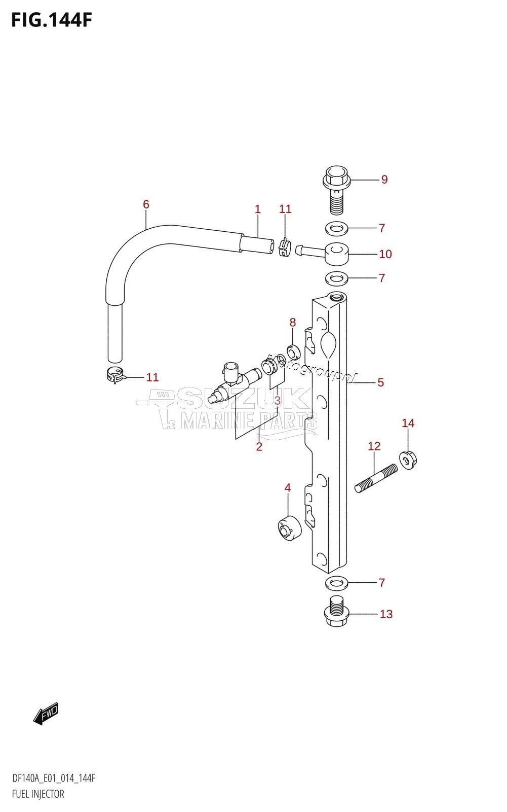 FUEL INJECTOR (DF115AZ:E40)