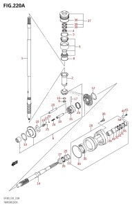 DF300 From 30001F-780001 (E03)  2007 drawing TRANSMISSION (DF300T)