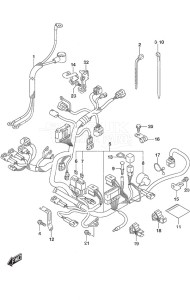 DF 20A drawing Harness Tiller Handle w/Power Tilt