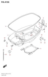 DT15A From 01504-510001 (P36-P40)  2015 drawing LOWER COVER (DT15AK:P36)