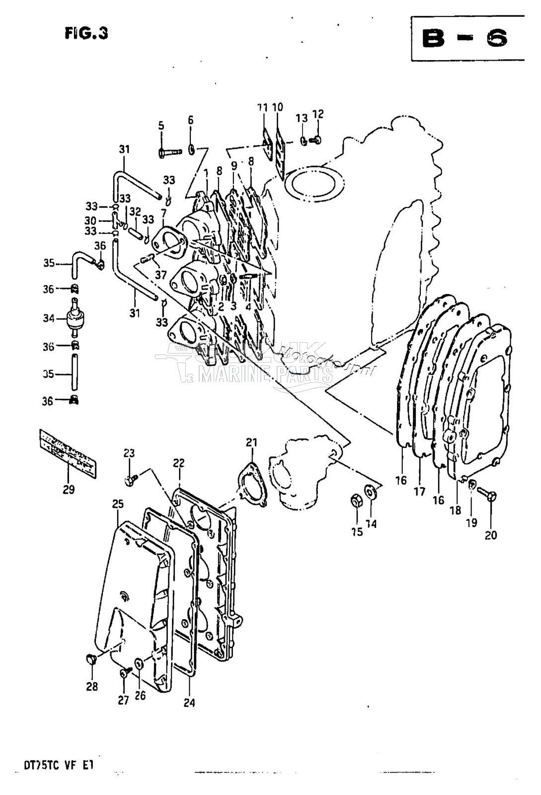 INLET CASE - EXHAUST COVER\r