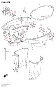 DF175TG From 17502F-610001 (E01 E40)  2016 drawing SIDE COVER (DF150Z:E40)