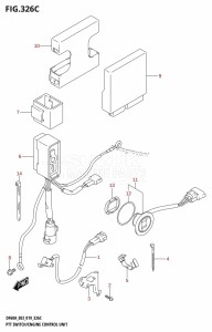 DF50A From 05003F-910001 (E03)  2019 drawing PTT SWITCH /​ ENGINE CONTROL UNIT (DF60A)