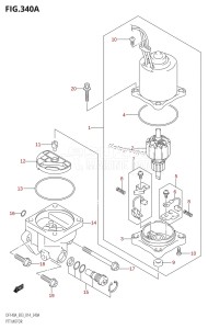 DF140A From 14003F-310001 (E03)  2013 drawing PTT MOTOR (DF100AT:E03)